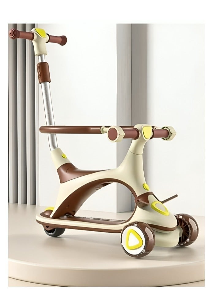 Basmah 3 in 1 multi-functional children's push scooter with barrier 13-688-35Q - Image 1