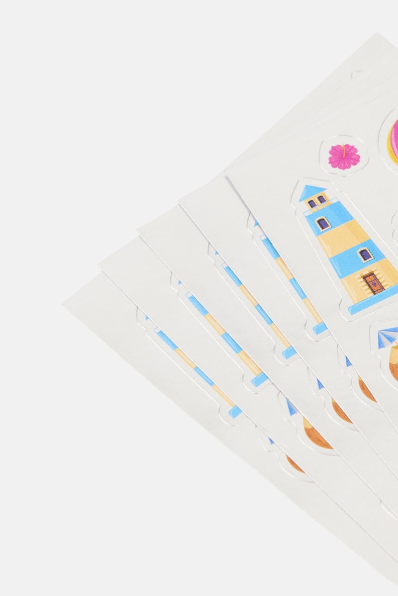 Expertiz 5 Sheets Summer Sticker, Multicolor - Image 2
