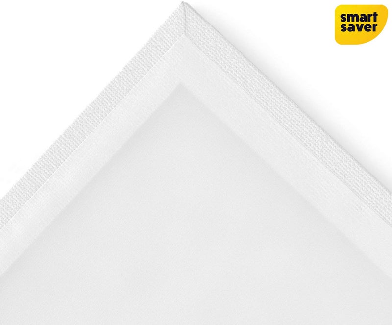 Smart Saver Stretched White Blank Canvas, Bulk Pack of 4, Primed, 100% Cotton for Painting, Acrylic Pouring, Oil Paint & Wet Art Media, Canvases for Professional Artist, Hobby Painters & Beginner - Image 2