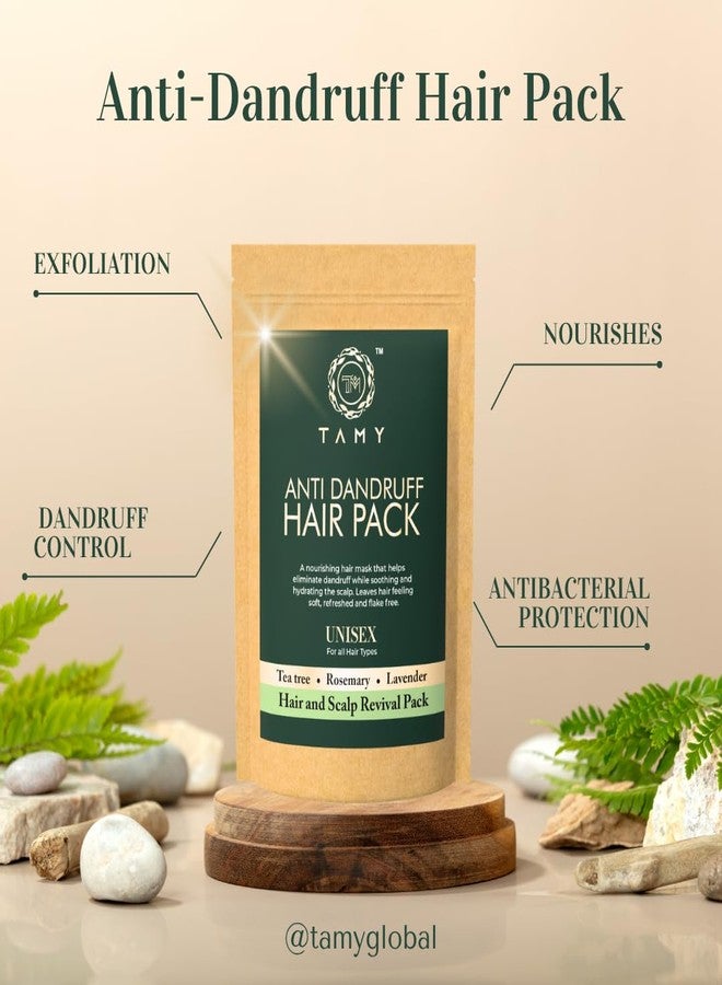 TAMY Anti Dandruff Hair Pack - Herbal Solution for a Flake-Free Scalp - 250 - Image 3