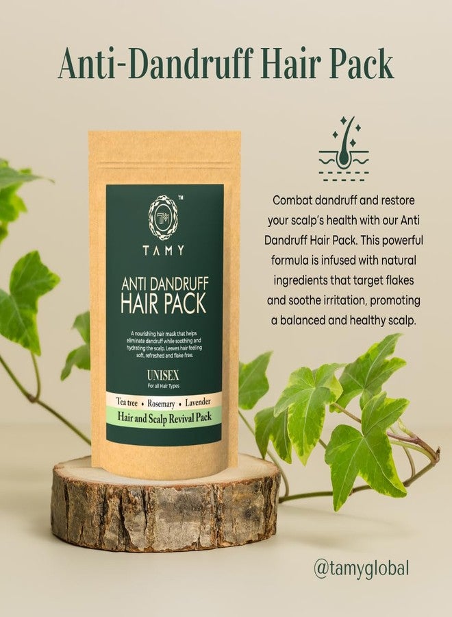 TAMY Anti Dandruff Hair Pack - Herbal Solution for a Flake-Free Scalp - 250 - Image 4