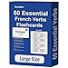 Docdeer French Verbs 60 French Essential Verbs Flash Cards Conjugated Through 4 Tenses Flashcards - Image 2