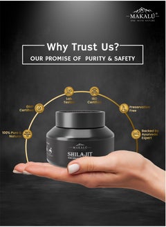MAKALU MAKALU Ayurvedic Pure Himalayan Shilajit/Shilajeet Resin With Spoon 50gm  - Image 4