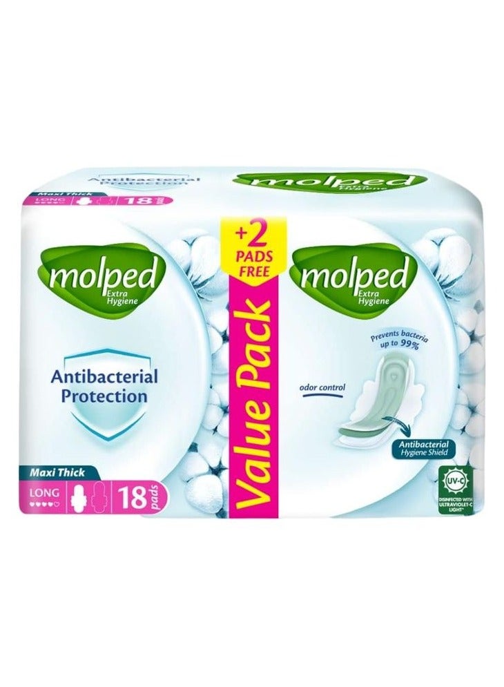 Extra Hygiene Value Pack Long - 18 Pads + 2 Free