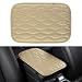 Amiss Car Center Console Cover Upgraded Leather Car Armrest Cushion Universal Waterproof Cushion Pad NonSlip Car Interior Accessories Fits Most Sedans SUVs Trucks Beige - Image 2