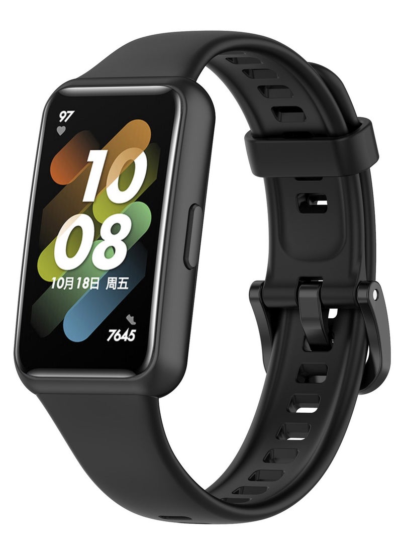 HW Huawei Band 8 Strap Soft Silicone Replacement Strap Compatible With Huawei Band 9  - Image 1