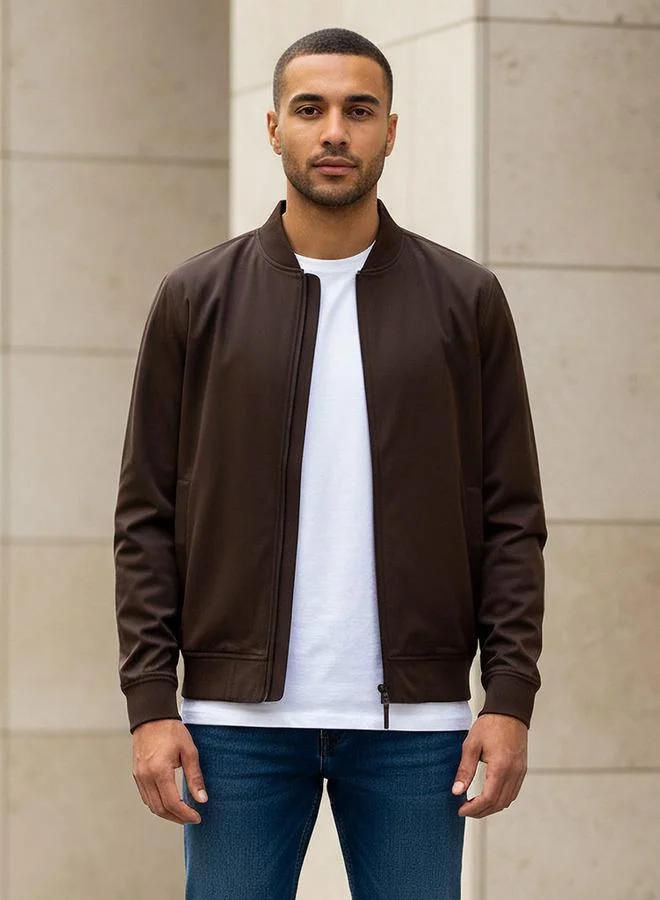 Splash FAV Men Bomber Jacket with Zip Closure