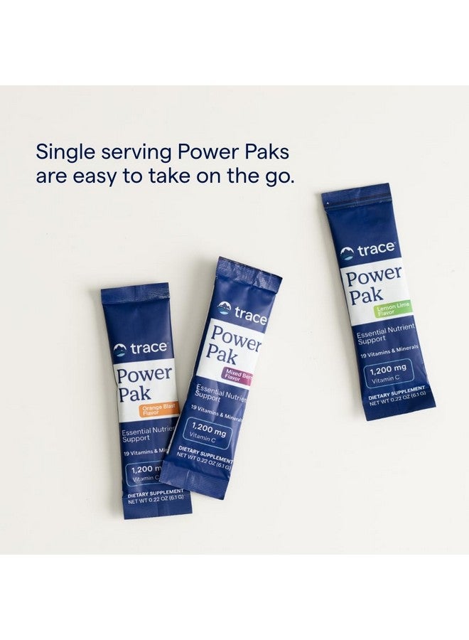 Trace Minerals | Power Pak Electrolyte Powder Packets | 1200 mg Vitamin C, Zinc, Magnesium | Boost Immunity, Hydration and Natural Energy | Lemon Lime | 90 Packets - Image 5