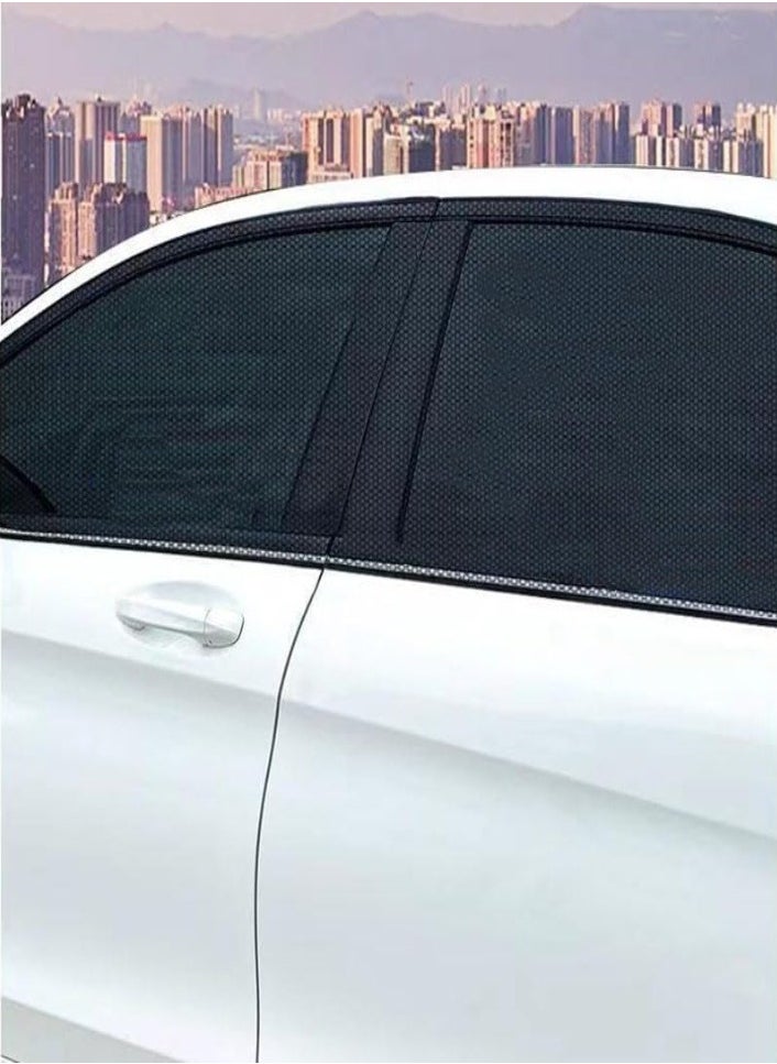 XVersion Car Side Window Sunshades for Universal Car 2012-Present, Window Sun Shade Rear Side Window Shade Window Cover for Baby Kids Pet Dogs, Blocks UV Rays, Mosquito Mesh Accessories, 2PCS  - Image 2