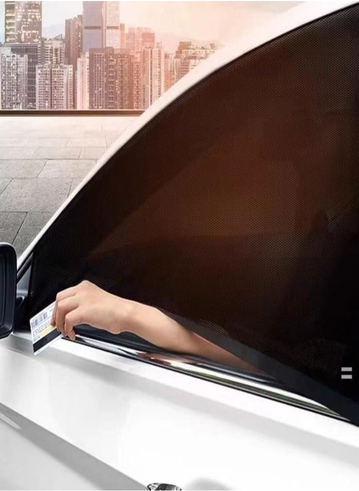 XVersion Car Side Window Sunshades for Universal Car 2012-Present, Window Sun Shade Rear Side Window Shade Window Cover for Baby Kids Pet Dogs, Blocks UV Rays, Mosquito Mesh Accessories, 2PCS  - Image 4