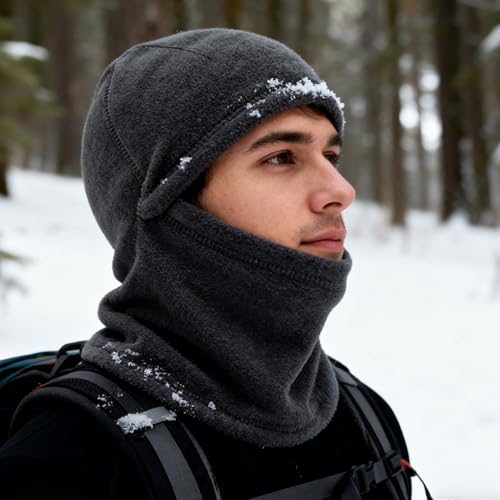 IZUS Winter Ski-Balaclava Thermal-Fleece-Face-Mask Face-Cover for Cold Weather Motorcycle Protector Scarf for Men-Women Outdoor - Image 2
