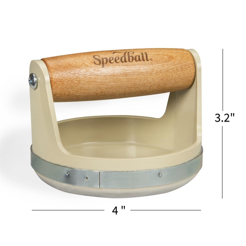 Speedball Block Printing Baren - Comfortable Wooden Handle, Made in the USA - 4 Inches (4139) - Image 3