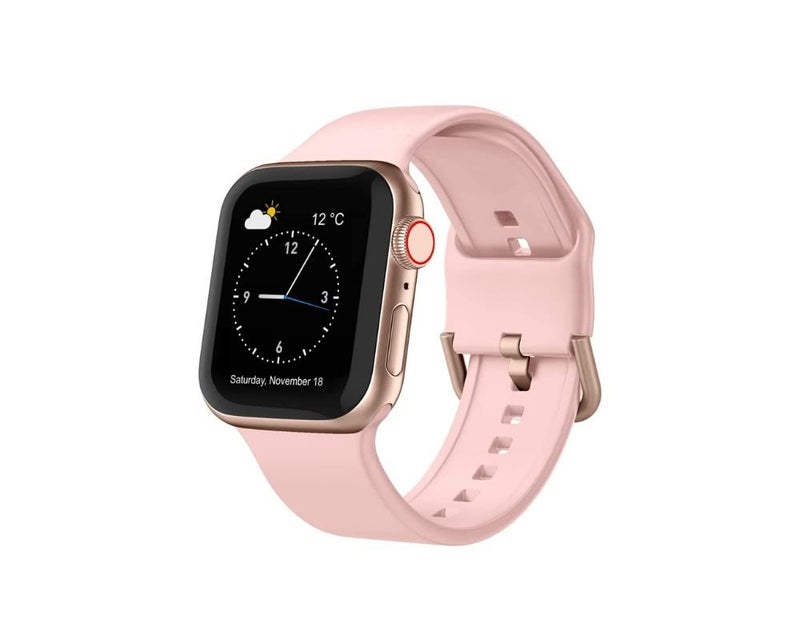 RiZOW Soft Silicone Sport Strap Compatible with Apple Watch Bands 45/44/42/41/40/38mm – Replacement Band for Series SE/8/7/6/5/4/3/2/1 - Image 1