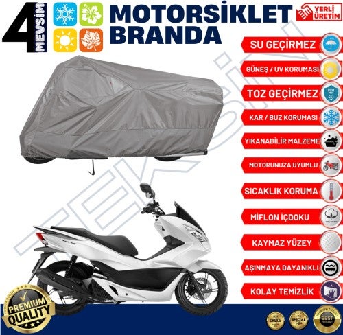 Teksin Honda Pcx 125 Backpack Compatible Motorcycle Tarpaulin Motor Tarpaulin (A+ Quality)  - Image 4