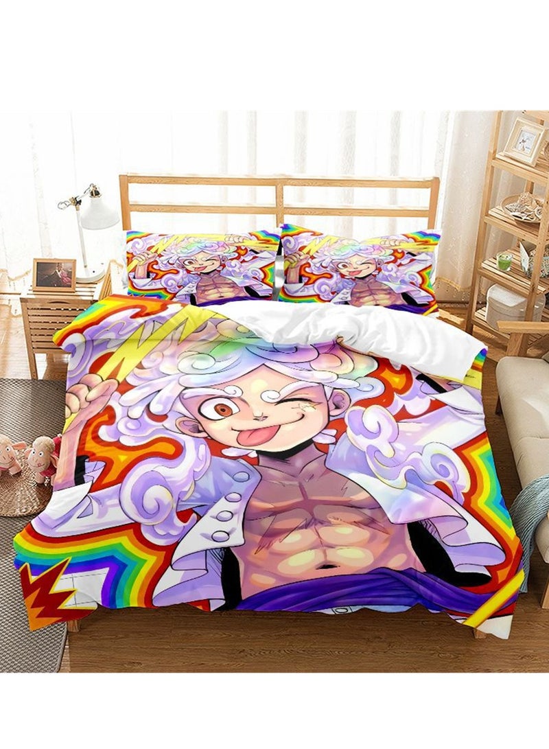 3pc creative 3d printing creative printing 1 quilt cover 2 pillowcases fashion set - Image 2
