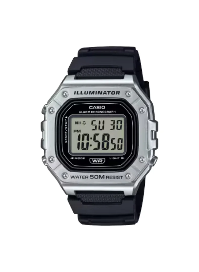 CASIO Men's Resin Digital Watch W-218HM-7AVDF - 43.2 mm