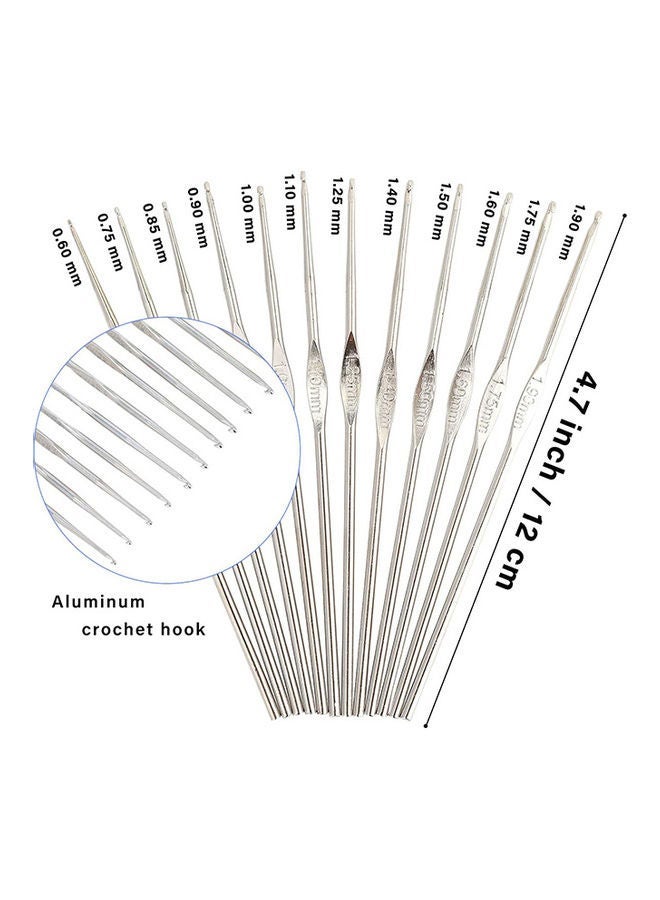 NIBEMINENT 100-Piece Crochet Hooks And Accessories Set Multicolour - Image 3