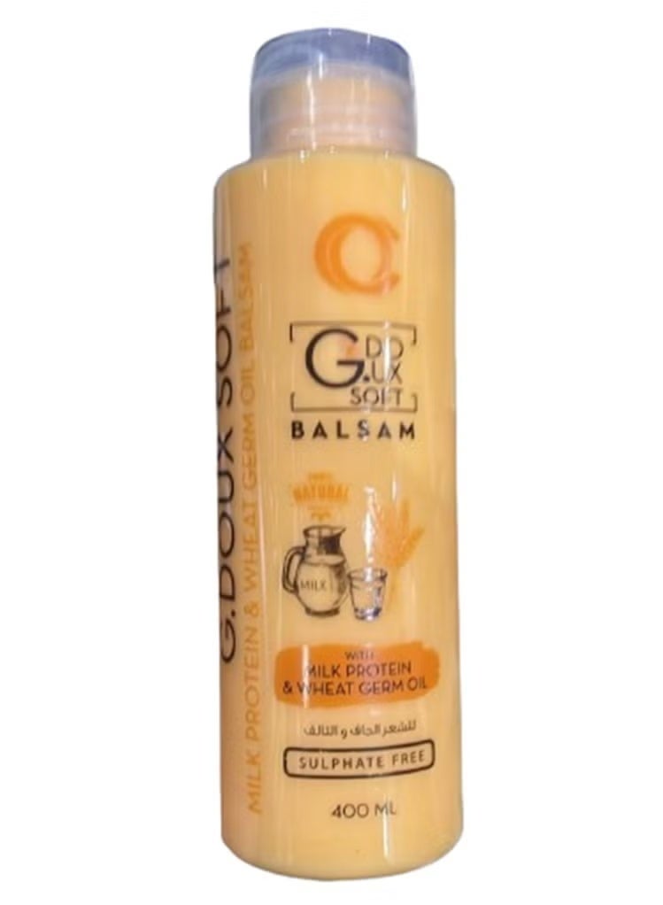 جي.دو بلسم بالبروتين الحليبي وزيت جنين القمح – 400 مل، للشعر الجاف والمتلف - Image 4