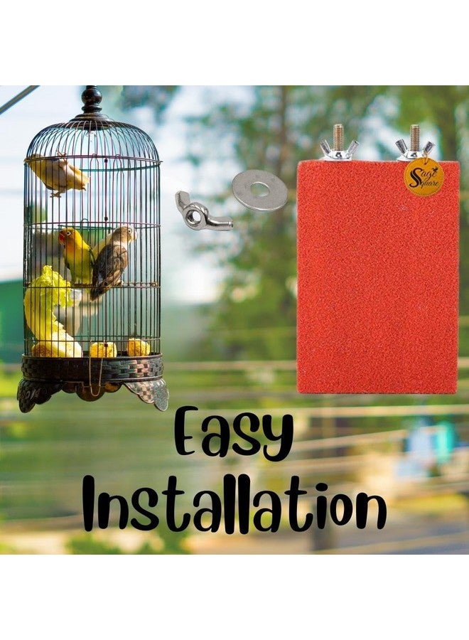 سايج سكوير منصة قفص رملية خشبية فاخرة من Sage Square - قم بتحفيز غرائز طائرك باستخدام مجثم تفاعلي، ارتقِ بموطن طائرك، وفر له ترفيهًا لا نهاية له منصة قفص رملية خشبية طبيعية مرحة - Image 4