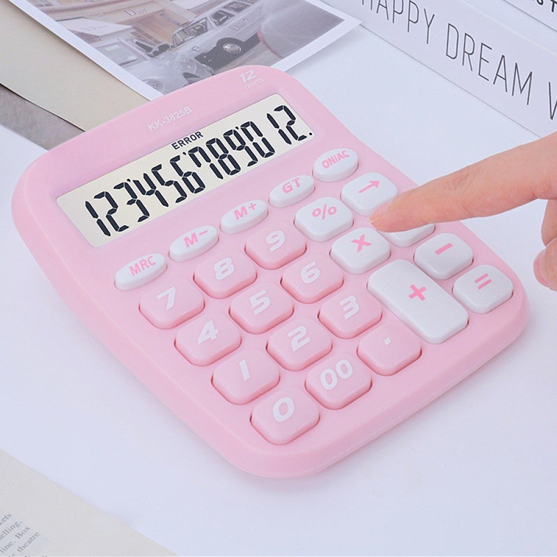 Small Calculator: 12-Digit Display - Big Buttons Silent Keyboard for Home Office, Accounting Tasks and Student Use - Image 4