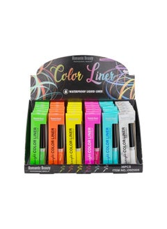 Romantic Beauty Bright Color Liquid Eyelinermatte Liquid Eyeliner Neon Eyeliner Waterproof Eyeliner Colorful Liquid Eyeliner Smudgeproof Long Lasting Colorful Eyeliner Cruelty Free  - Image 4