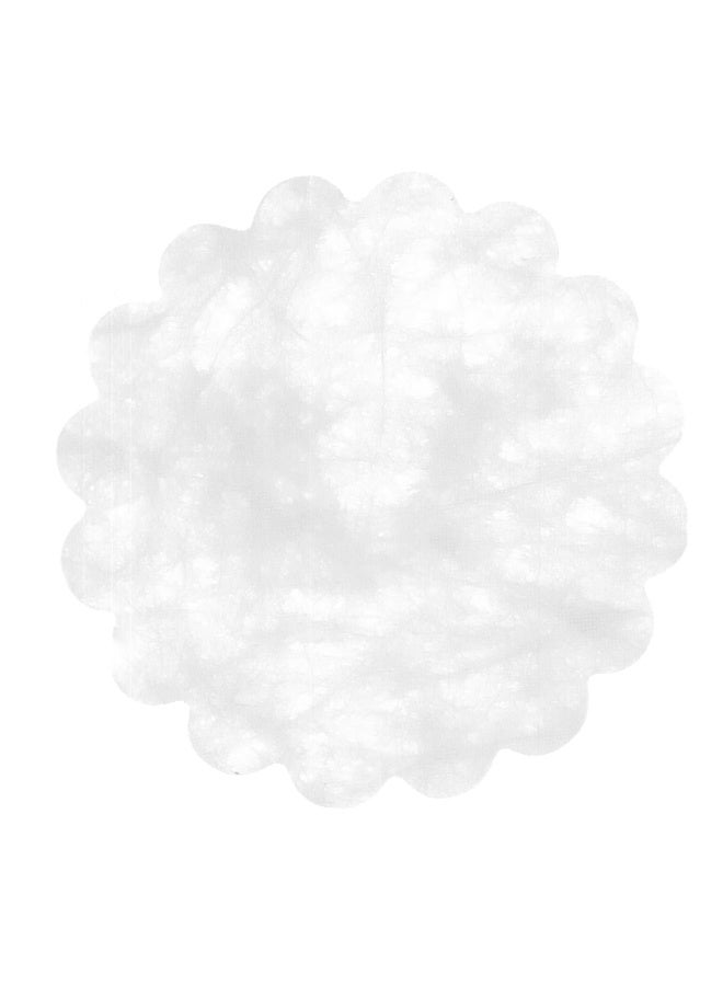 Phoenix Lab Decorative Foam Base Plate Round 24cm – Scalloped White Polystyrene Board for Balloon Decoration, Cake Display & Party Centerpieces – Lightweight Craft Base (Pack of 100) - Image 2