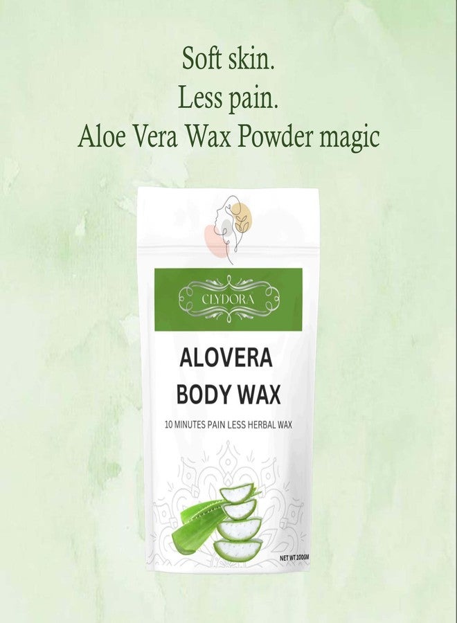 CLYDORA Aloe Vera Body Wax - 10 Minutes Painless Herbal Wax for Smooth & Soft Skin | Natural Hair Removal Wax for Women & Men | Enriched with Aloe Vera Extracts | 100g Pack - Image 3
