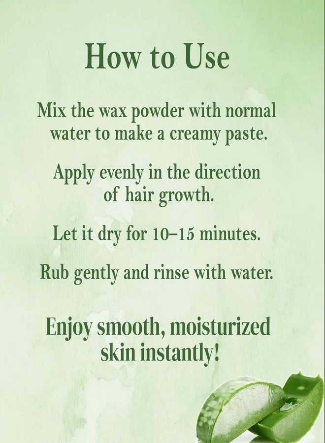 CLYDORA Aloe Vera Body Wax - 10 Minutes Painless Herbal Wax for Smooth & Soft Skin | Natural Hair Removal Wax for Women & Men | Enriched with Aloe Vera Extracts | 100g Pack - Image 4
