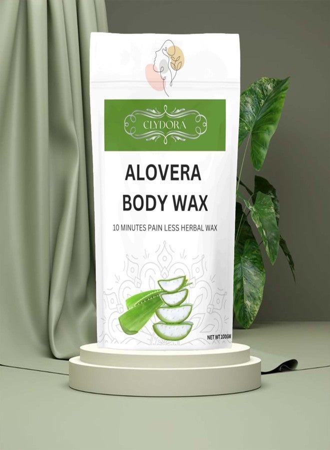 CLYDORA Aloe Vera Body Wax - 10 Minutes Painless Herbal Wax for Smooth & Soft Skin | Natural Hair Removal Wax for Women & Men | Enriched with Aloe Vera Extracts | 100g Pack - Image 2