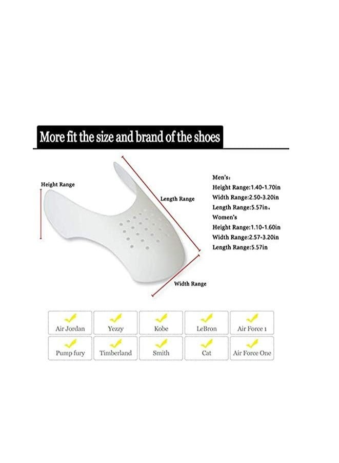 Loquat 2 Pairs Shoes Crease Shields Protector Toe Box, Prevent Sneaker Shoes Crease Protector for Men and Women - Image 2
