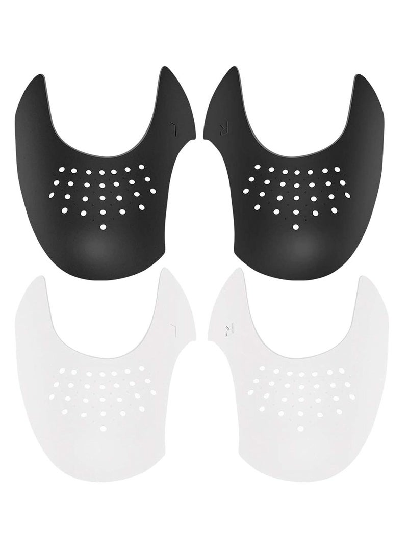 Loquat 2 Pairs Shoes Crease Shields Protector Toe Box, Prevent Sneaker Shoes Crease Protector for Men and Women - Image 1