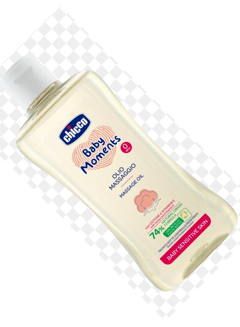 Chicco Baby MOMENT OLIO MASSAGE OIL BABYSENSITIVE SKIN200ML(0+M - Image 3