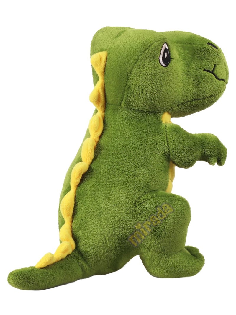 Mirada Super Soft Standing Dinosaur Plush Toy – 35cm | Cute Green & Yellow Stuffed Animal for Kids, Boys & Girls | Adorable Cuddly Plushie | Perfect Birthday, Valentine & Room Décor Gift - Image 2