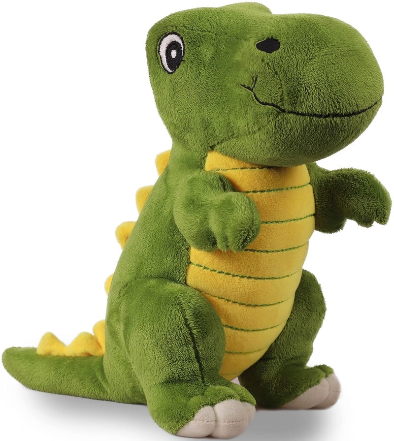 Mirada Super Soft Standing Dinosaur Plush Toy – 35cm | Cute Green & Yellow Stuffed Animal for Kids, Boys & Girls | Adorable Cuddly Plushie | Perfect Birthday, Valentine & Room Décor Gift - Image 3