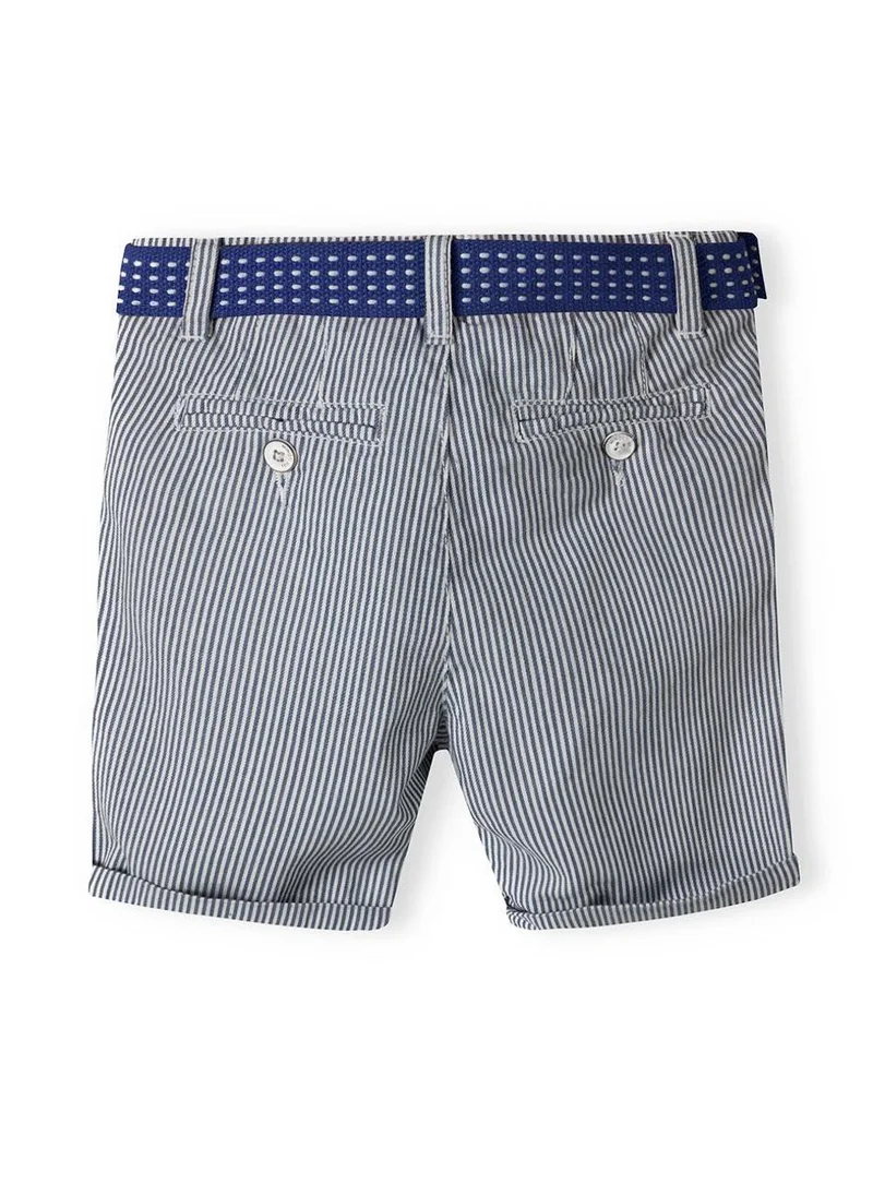 MINOTI Teen Boys Belted Striped Denim Short