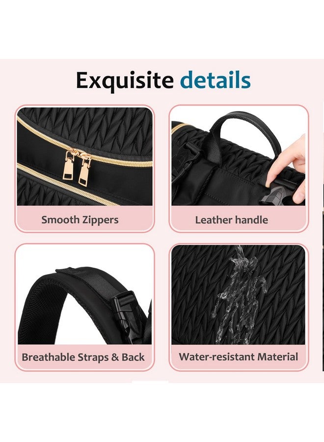 LORADI حقيبة ظهر حفاضات LORADI، مقاومة للماء، تأتي مع جيوب معزولة ومشابك لعربة الأطفال - Image 5