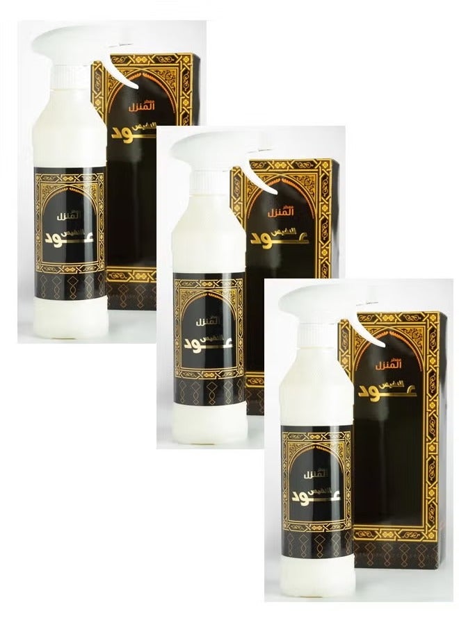 بانافع معطر منزل عود النفيس 3 قطع 500 مل