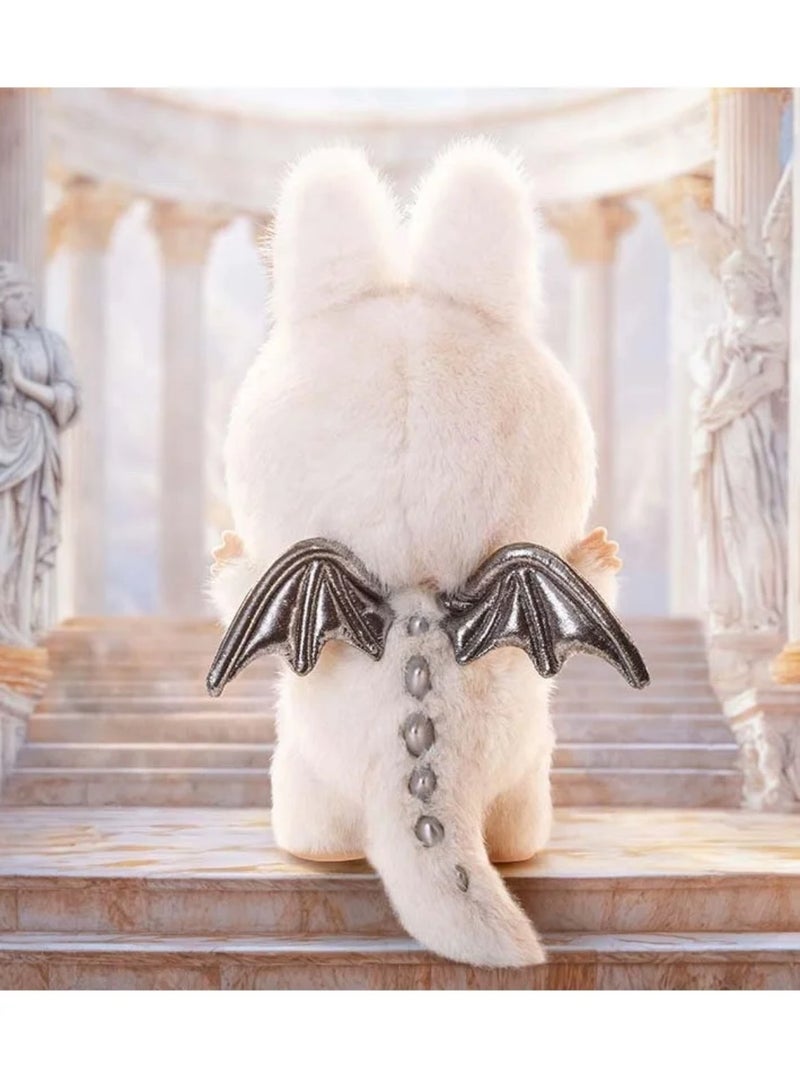 Plush Toy Made in China THE MONSTERS Labubu Plush Toys Doll Cherub Zimomo White Labubu China Version for Kids Adults Boy Girls Soft  Plush Birthday Gifts for Children  - Image 2