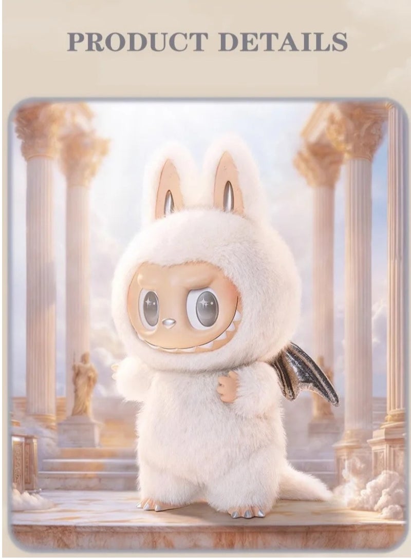 Plush Toy Made in China THE MONSTERS Labubu Plush Toys Doll Cherub Zimomo White Labubu China Version for Kids Adults Boy Girls Soft  Plush Birthday Gifts for Children  - Image 5