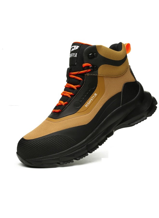 NIBEMINENT Fashion  Lightweight Work Boots Indestructible Safety Shoes Men Steel Cap Puncture-Proof Sneakers Male Footwear - Image 1