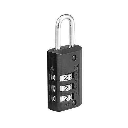 Master Lock 646D Set Your Own Combination Luggage Lock 1316 in Wide with 1116 in Long Shackle Black