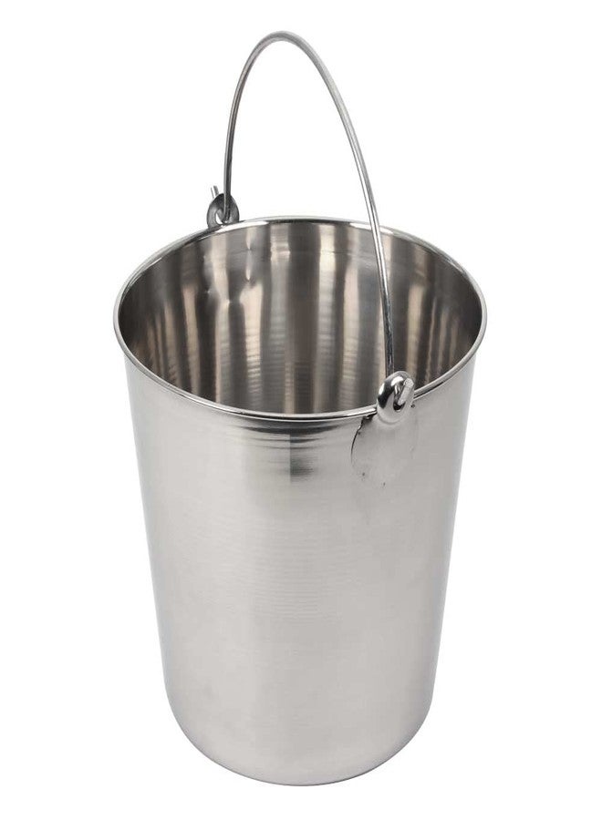 Lindy's 13-Quart Stainless Steel Bucket, Durable Seamless Bucket for Home, Carry Water or Milk, Fill with Food, Cleaning Bucket - Image 2