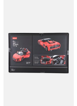 RASTAR 1440-Piece Audi R8 Spyder Toy Car Building Blocks, Red  - Image 5