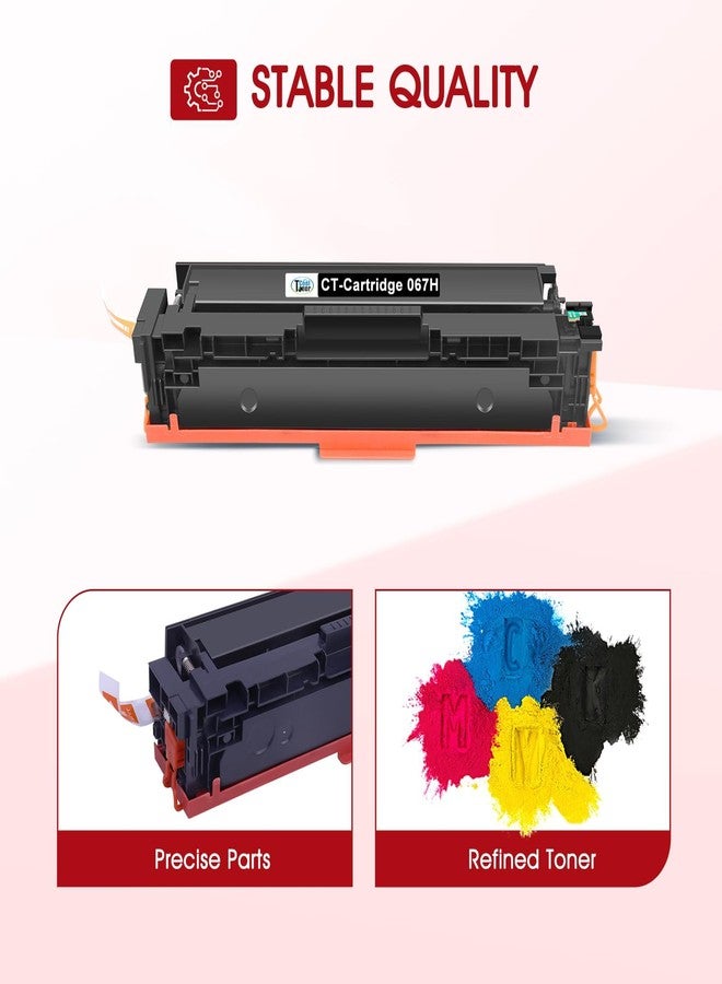 Cool Toner 067H 067 Toner Cartridge Set MF654CDW Compatible for Canon 067 067H Color ImageCLASS MF656CDW MF650C LBP632CDW MF655CDW MF653CDW LBP633CDW LBP630C MF652Cdw MF651Cw Printer 4 Pack High Yield Ink - Image 4