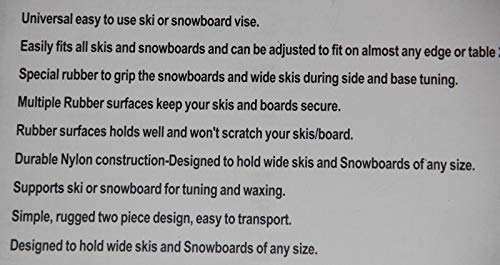 WSD Ski Snowboard Vise Tuning Vise Ski Snowboard Tune Vise Set Pair Grey New - Image 4