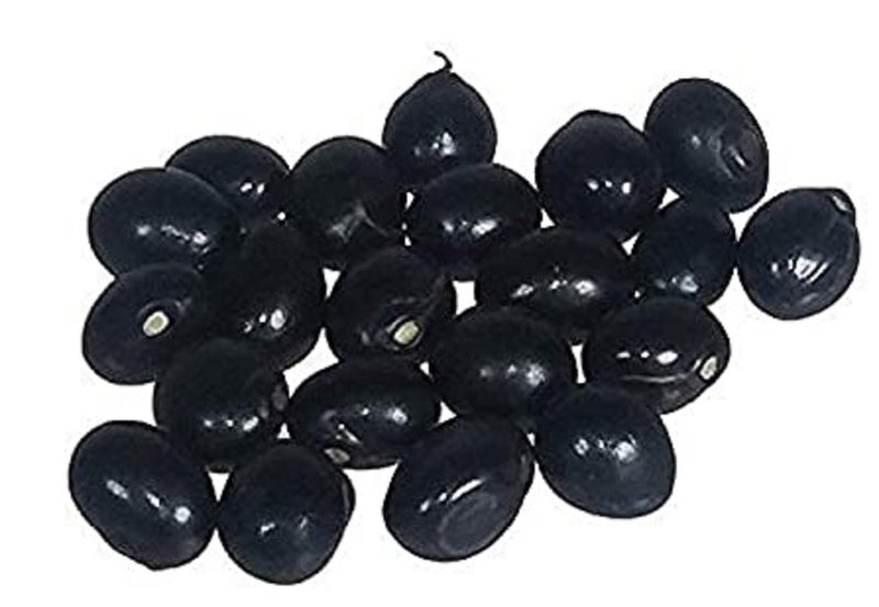 RUKDA® Black Gunja | Kali Chirmi | Black Gunja Beads | Kale Chirmi Seeds | Black Ratti | Gunchi | Gulaganji | Guruvinda | Kunch | Chanoti | Abrus precatorius - 11 pcs - Image 1