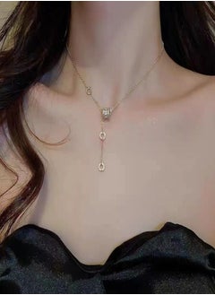 General 18K Gold Plated Stainless Steel Zircon Pendant Necklace/No Fading  - Image 1