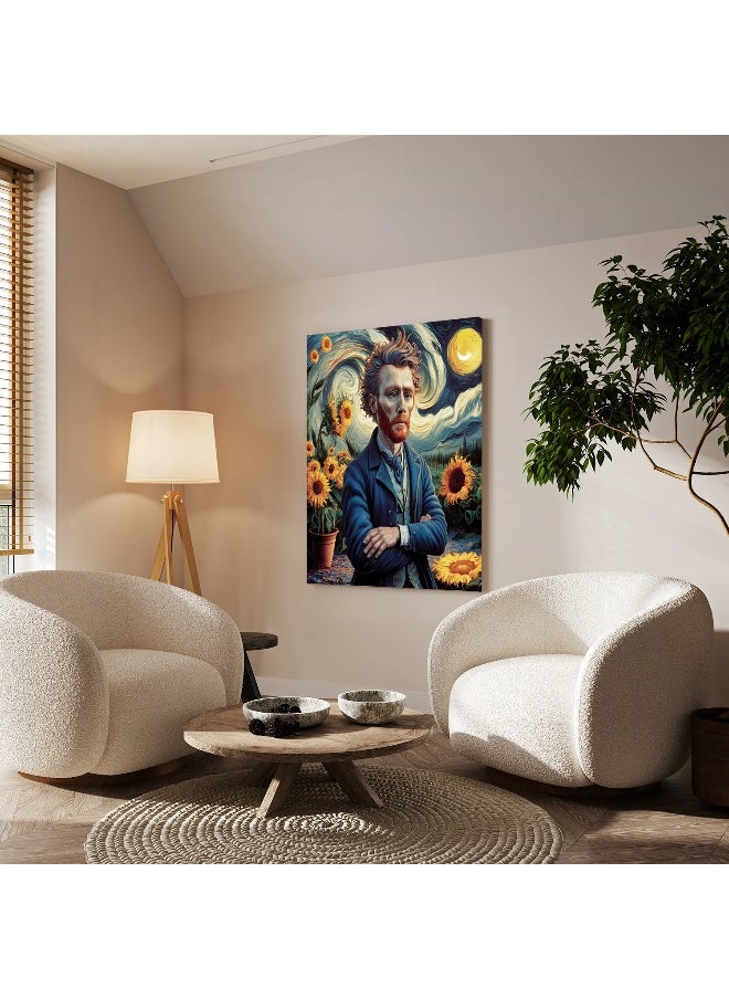 Walliv Vincent'S Dreamscape Wall Art Canvas Painting For Home Decor 100 x150 cm.  - Image 2