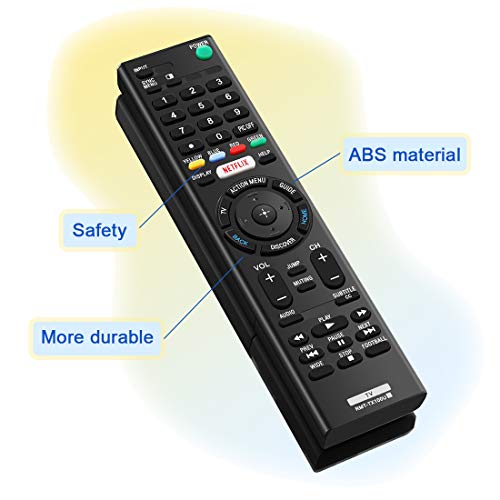 AZMKIMI RMT-TX100U Remote Compatible with Sony Bravia RMTTX100U TV Remote Control, if Applicable XBR75X850C XBR-55X855C KDL-50W800C KDL-50W800380 KDL-50W800BUN1 with Netflix - Image 4