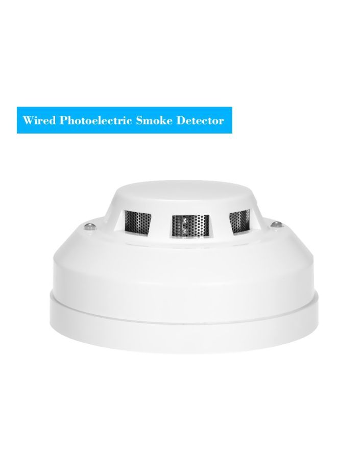 NIBEMINENT Wired Photoelectric Smoke Detector White 11centimeter - Image 2